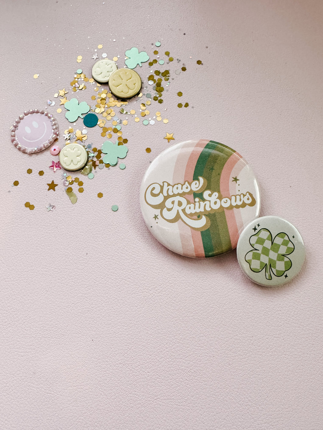 Chase Rainbows Buttons