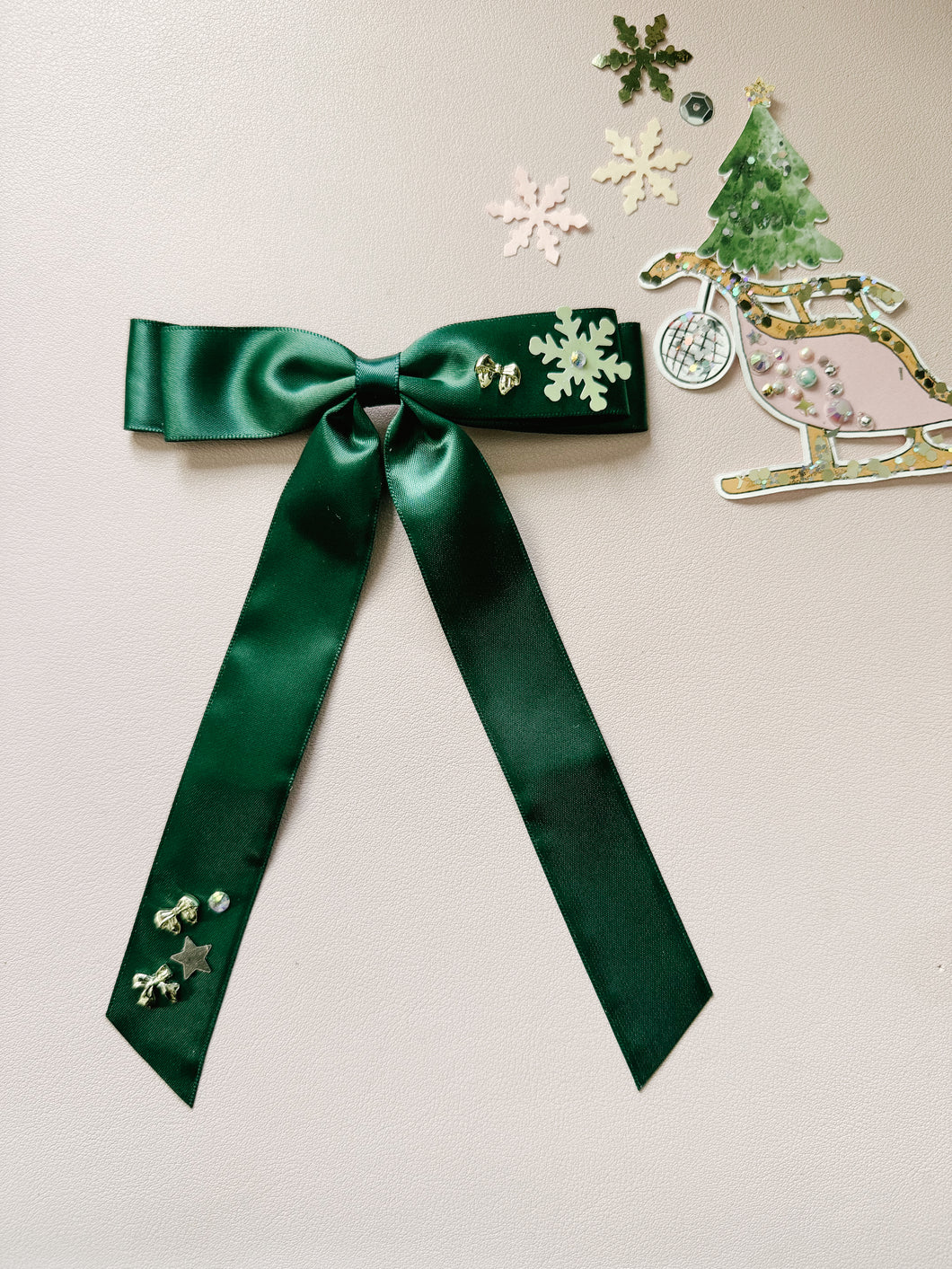 Green Coquette Bow