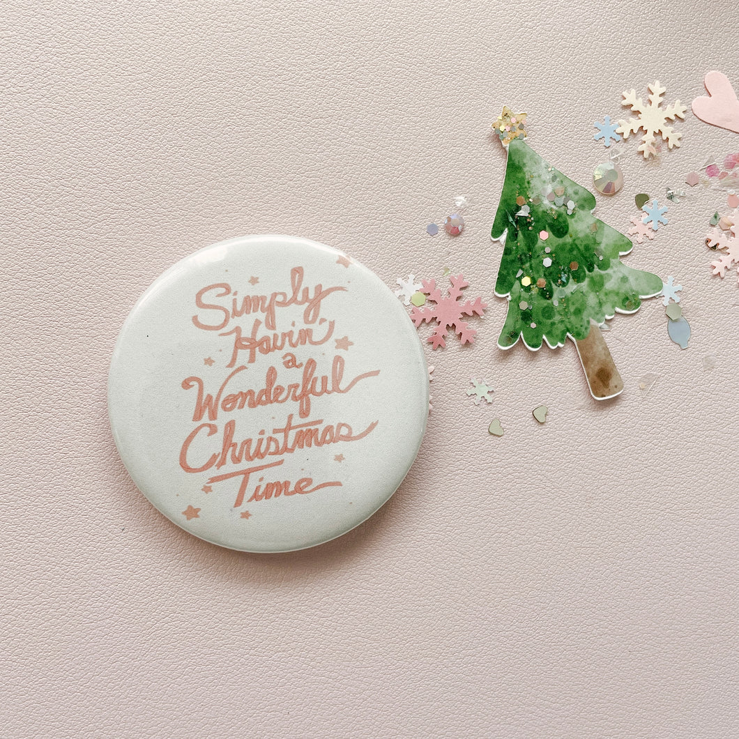 Simply Christmas Button Pin