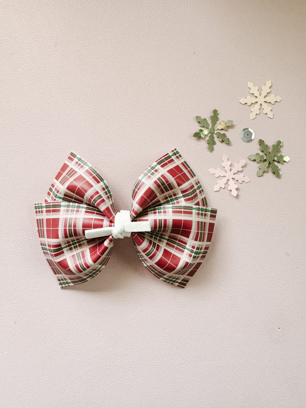 Christmas Tartan Bow