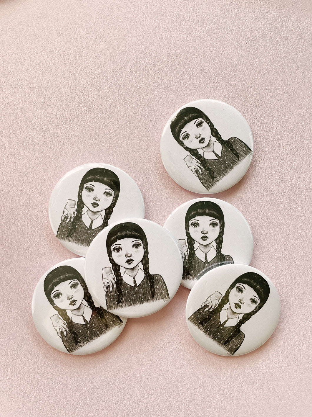 Wednesday Button Pin