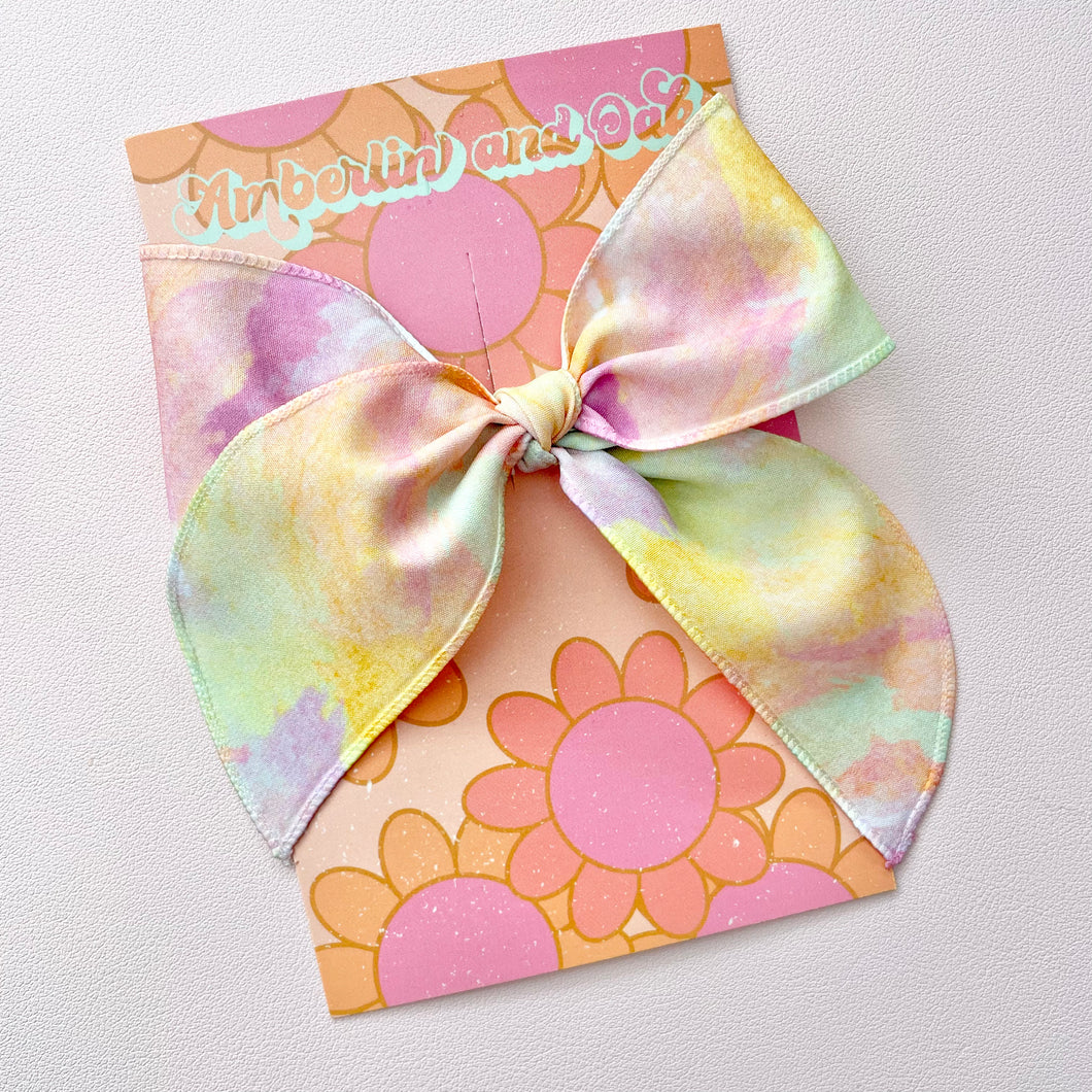 Tie Dye Fable Bow